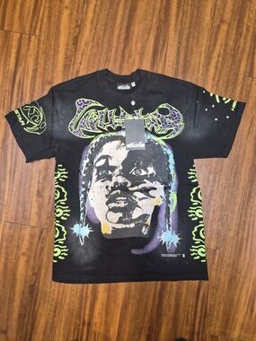 Hellstar Graphic Print Men's T-Shirt - Neon Accents